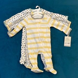 🧡💜 NWT Cloud Island Three Pack Sleep N Plays for 0-3 months